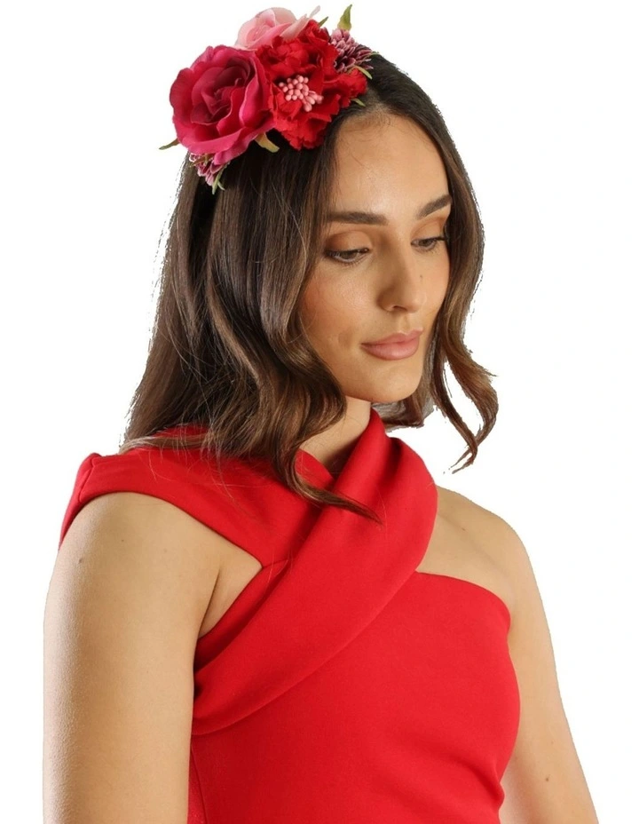 Ivy Flower Crown Headband in Pink image 2