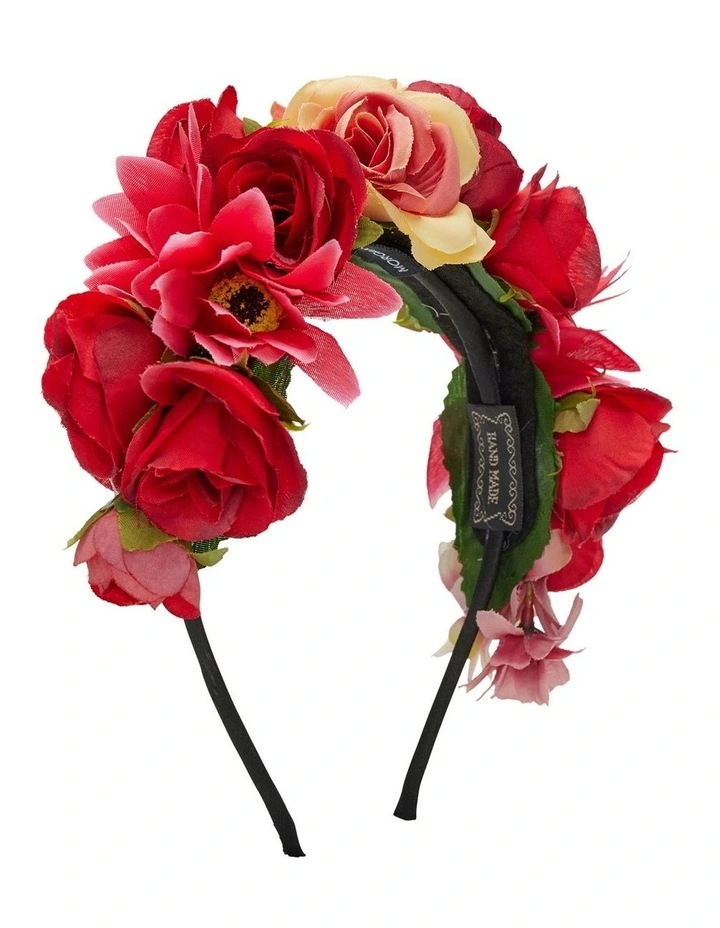 Adelina Headpiece in Red image 1