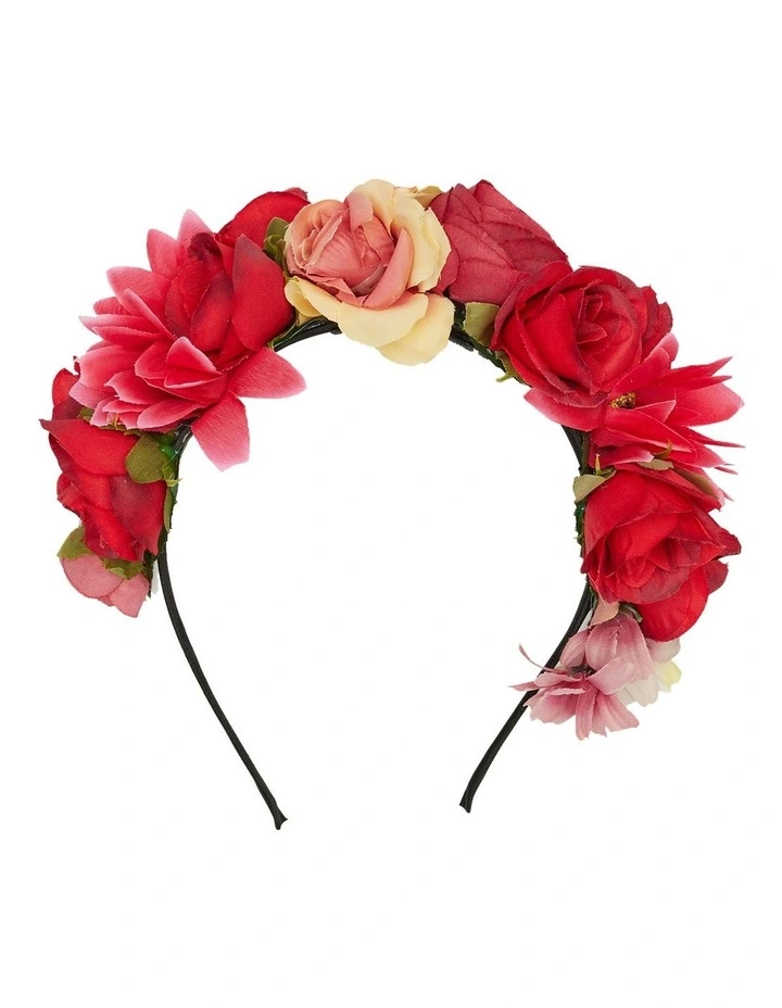 Adelina Headpiece in Red image 4