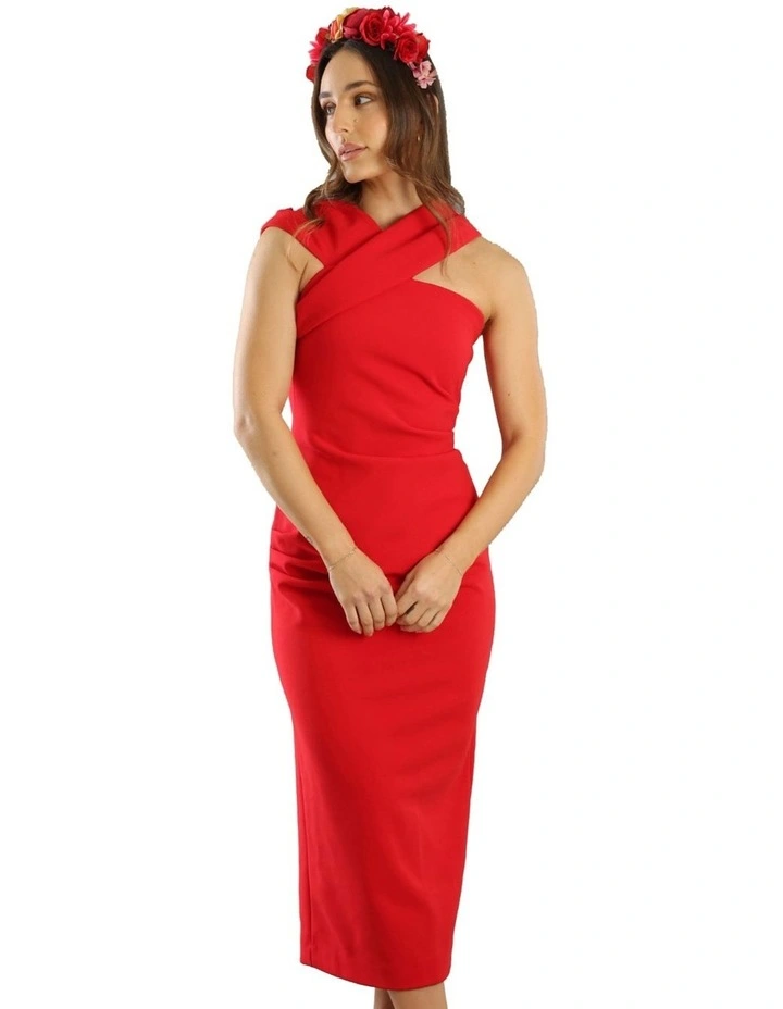 Adelina Headpiece in Red image 5