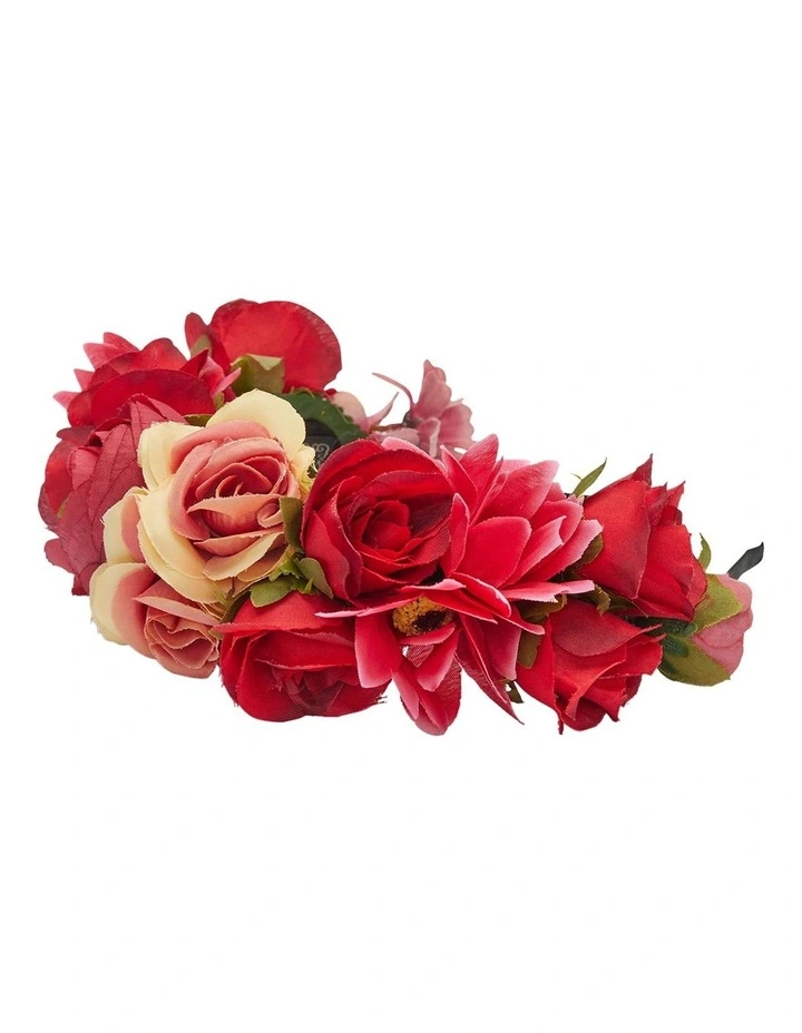Adelina Headpiece in Red image 6