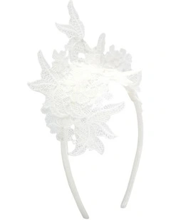 Sassi Headpiece in White