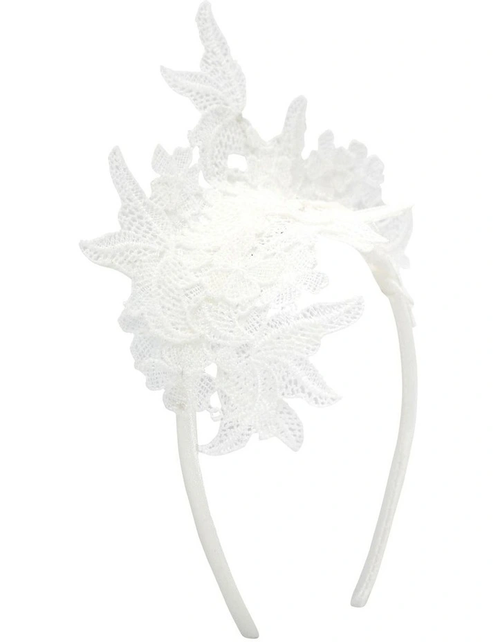 Sassi Headpiece in White image 1