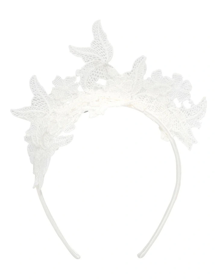 Sassi Headpiece in White image 4