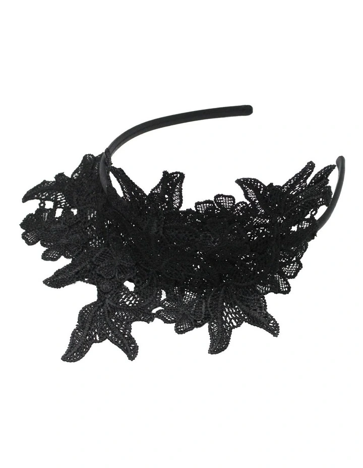 Sassi Headpiece in Black image 5