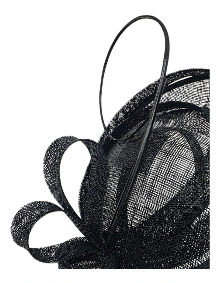 Gregory Ladner Ghrf301M Black Fascinator Fascinator in Black image 3