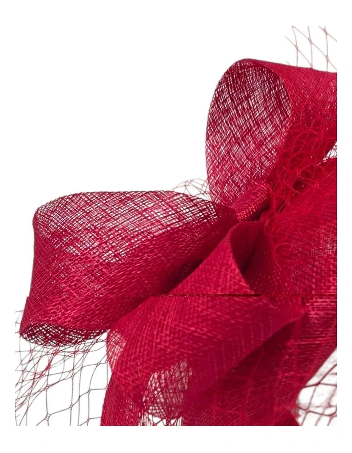 Gregory Ladner Ghrf302M Red Fascinator Fascinator in Red image 3