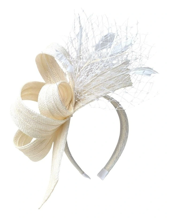 Gregory Ladner Fascinator in White image 1