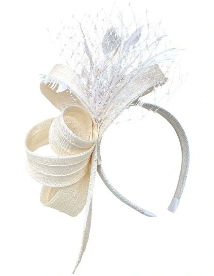 Gregory Ladner Fascinator in White image 2