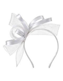 Gregory Ladner Fascinator in White