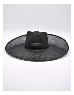 Velvet Racewear Hat in Black