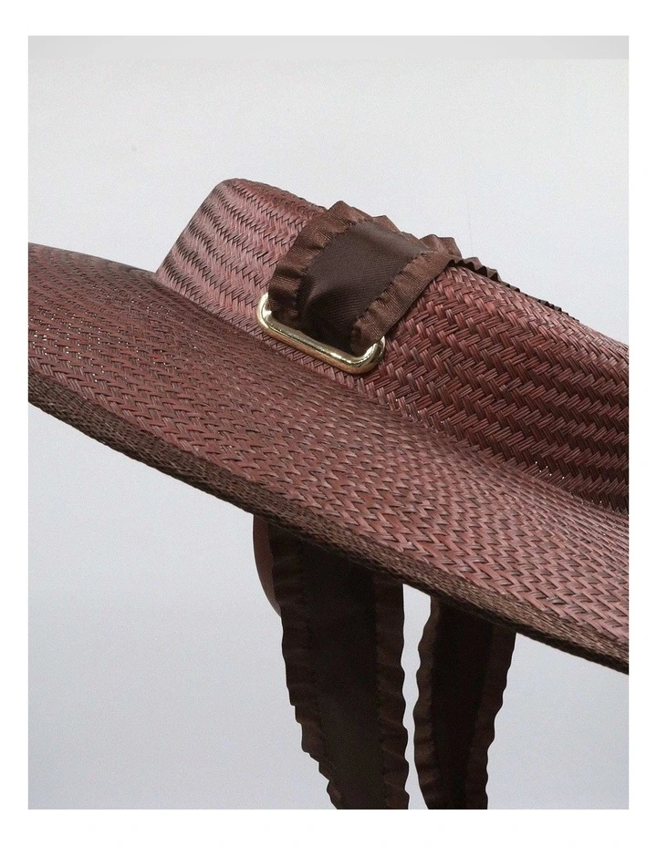 Annie Racewear Hat in Brown image 3