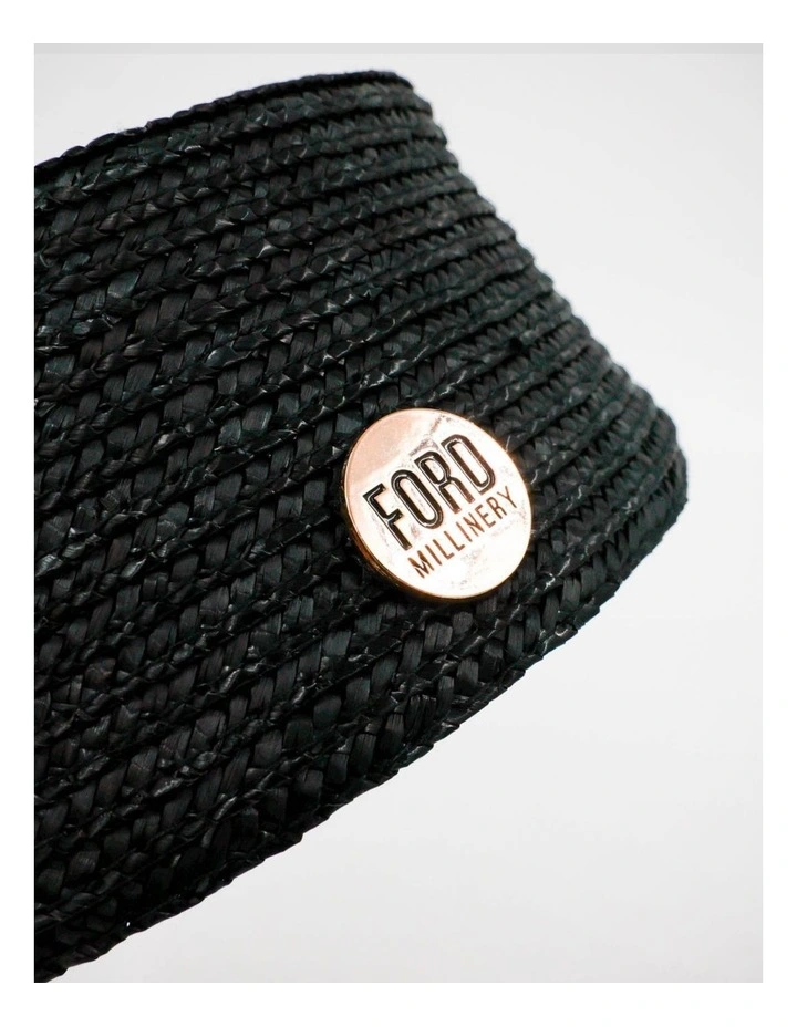 Ford Millinery Jackie Racewear Hat in Black image 4