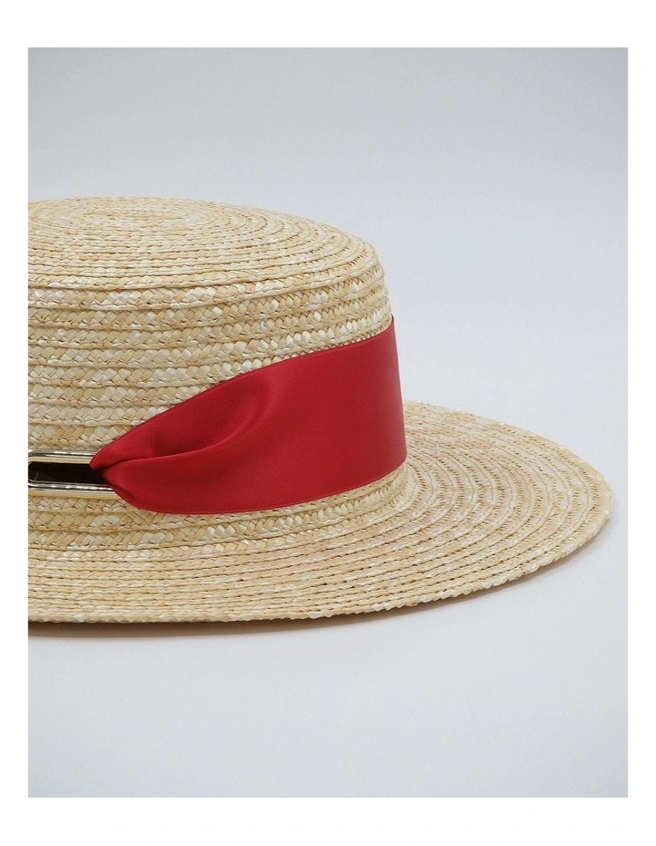 Venice Racewear Hat in Red image 3