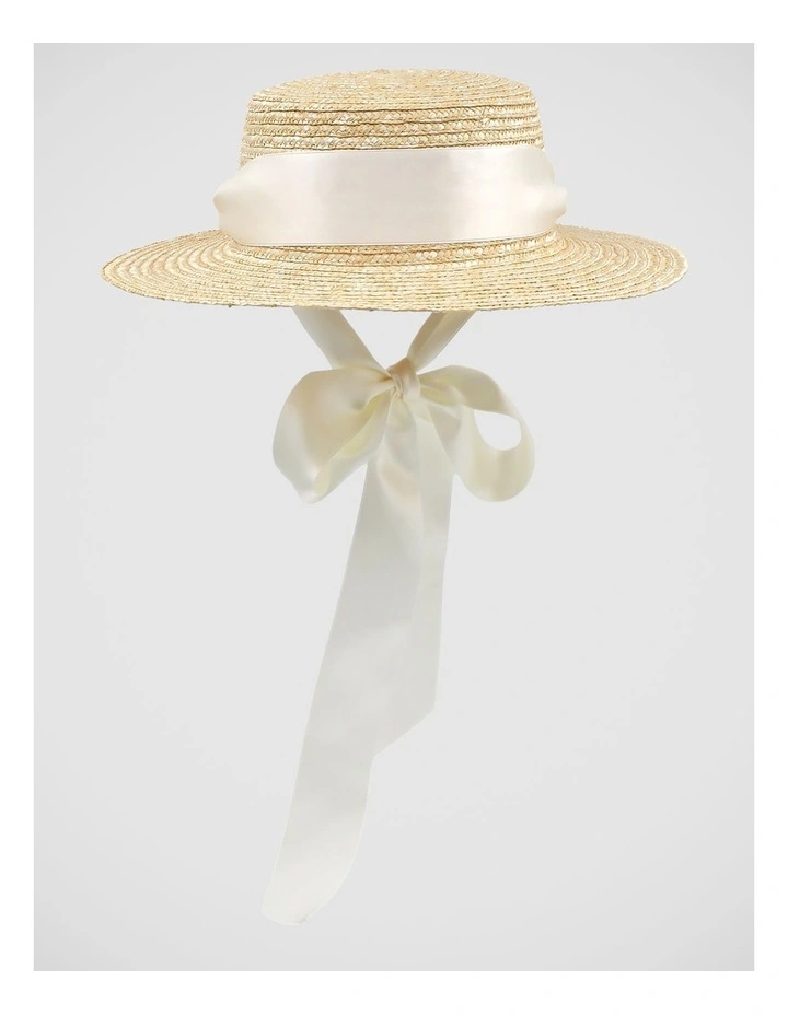 Venice Racewear Hat in Cream image 1
