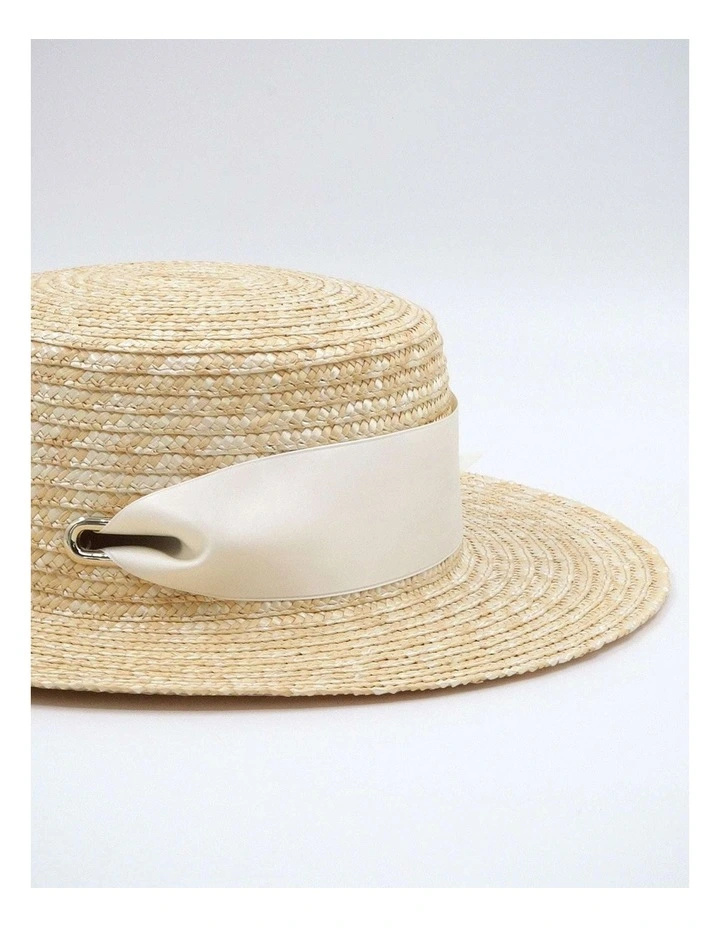 Venice Racewear Hat in Cream image 3