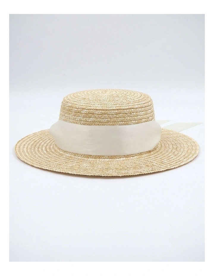 Venice Racewear Hat in Cream image 4