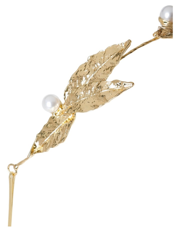 Collection Metal Leaf Garland With Pearl Trim Myer