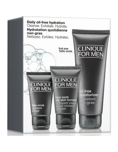 Daily Oil-Free Hydration 3 Piece Set - Cleanse. Exfoliate. Hydrate