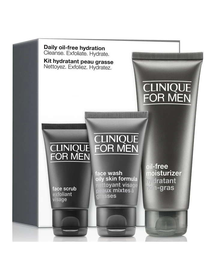 Daily Oil-Free Hydration 3 Piece Set - Cleanse. Exfoliate. Hydrate image 1