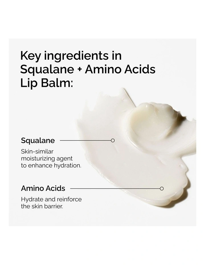 Squalane + Amino Acids Hydrating Lip Balm for Lips, Elbows and Cuticles 15ml image 3
