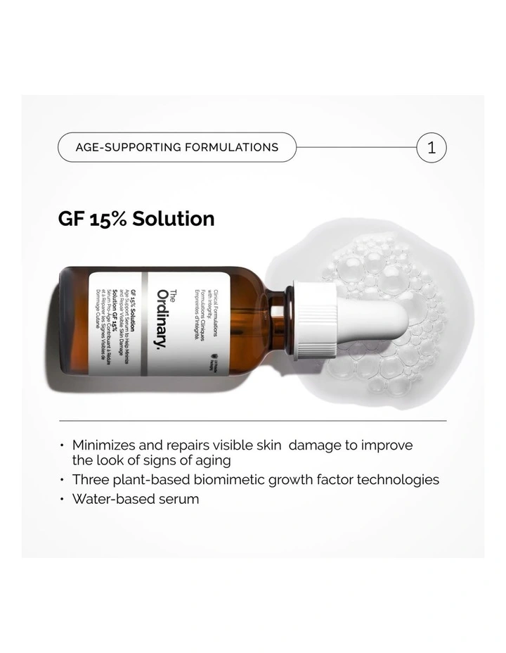 GF 15% Solution Serum for Visible Skin Repair and Wrinkles 30ml image 3