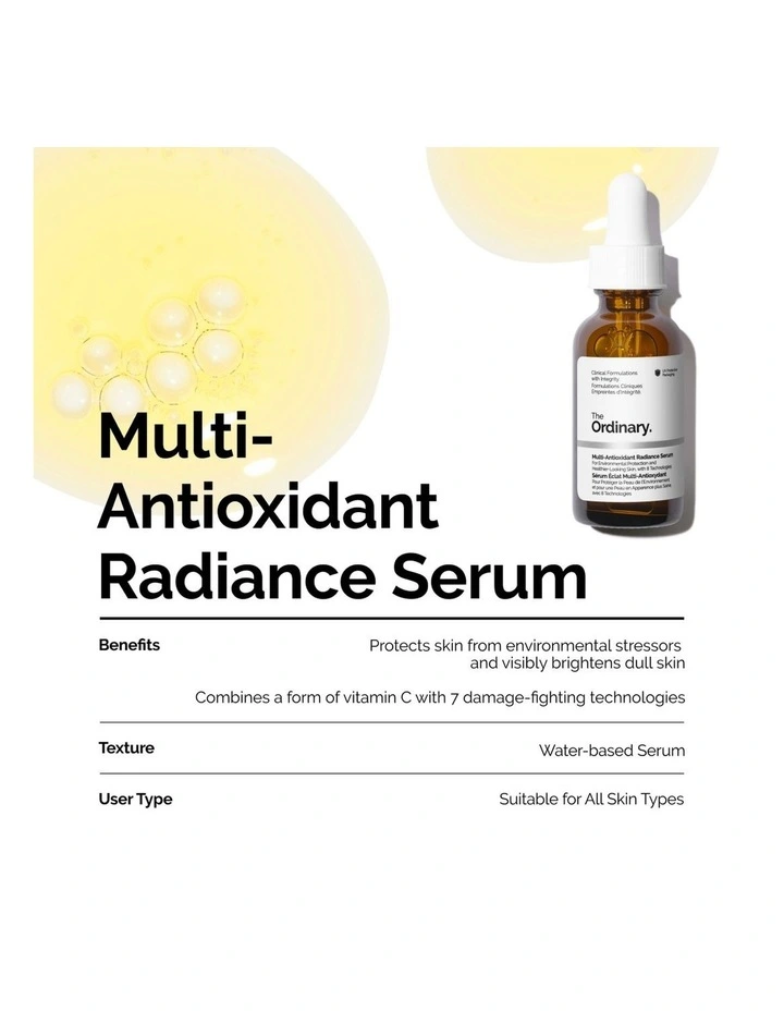 Multi-Antioxidant Radiance Serum with Vitamin C for Brightening and Antioxidant Support 30ml image 2