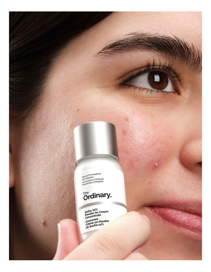 Sulfur 10% Powder-to-Cream Concentrate Fast-Acting Spot Solution for Blemish-Prone Skin 5g image 5