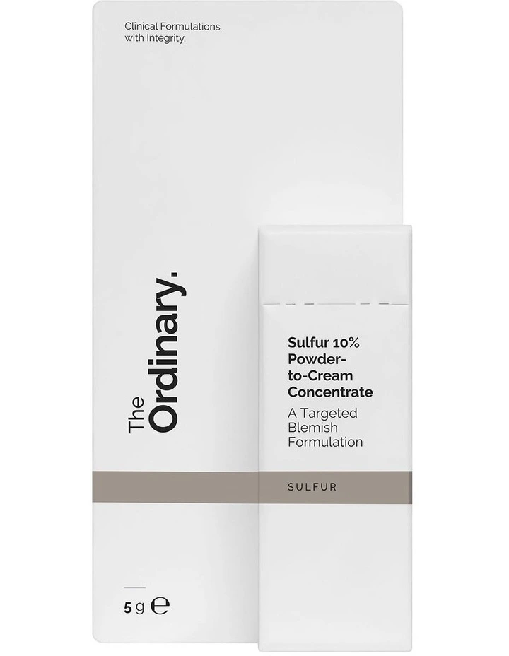 Sulfur 10% Powder-to-Cream Concentrate Fast-Acting Spot Solution for Blemish-Prone Skin 5g image 6