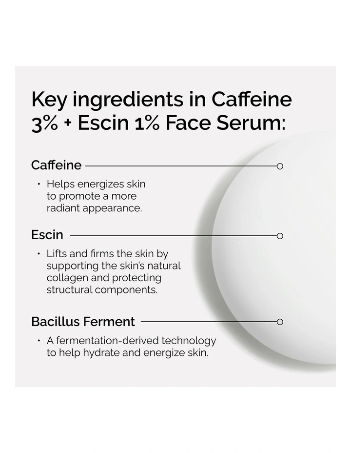 Caffeine 3% + Escin 1% Face Serum image 3