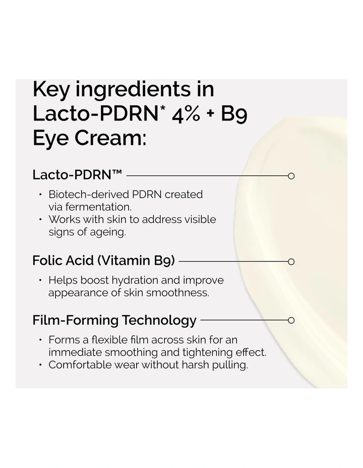 Lacto-PDRN* 4%   B9 Eye Cream image 4