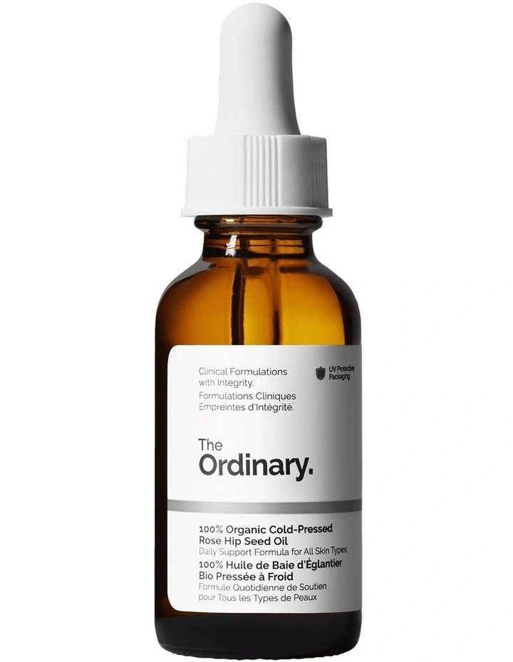 100% Organic Cold-Pressed Rose Hip Seed Oil for Brightening and Radiance 30ml image 1