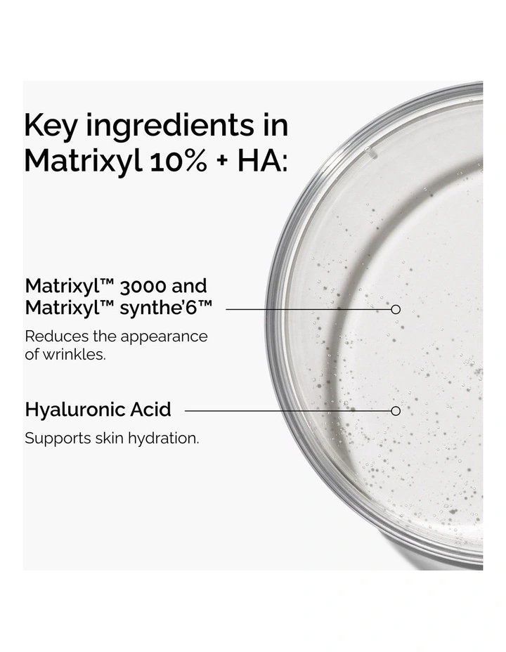 Matrixyl 10%   Hyaluronic Acid for Firmness, Fine Lines and Wrinkles 30ml image 3