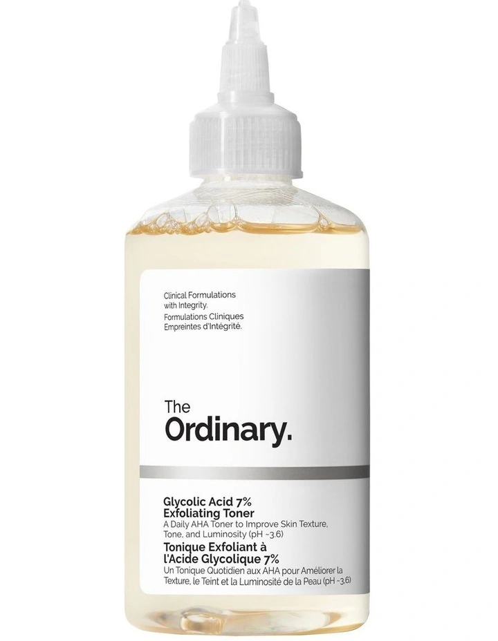 Glycolic Acid 7% Exfoliating Toner for Brightening and Smoothing 240ml image 1