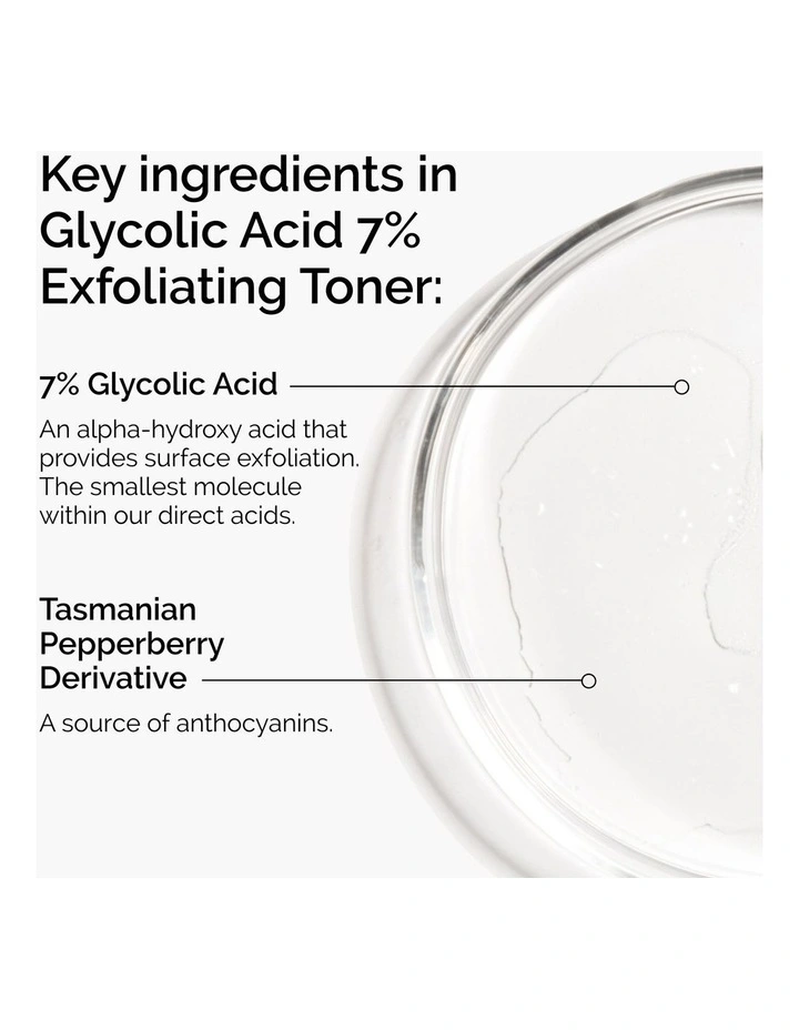 Glycolic Acid 7% Exfoliating Toner for Brightening and Smoothing 240ml image 3