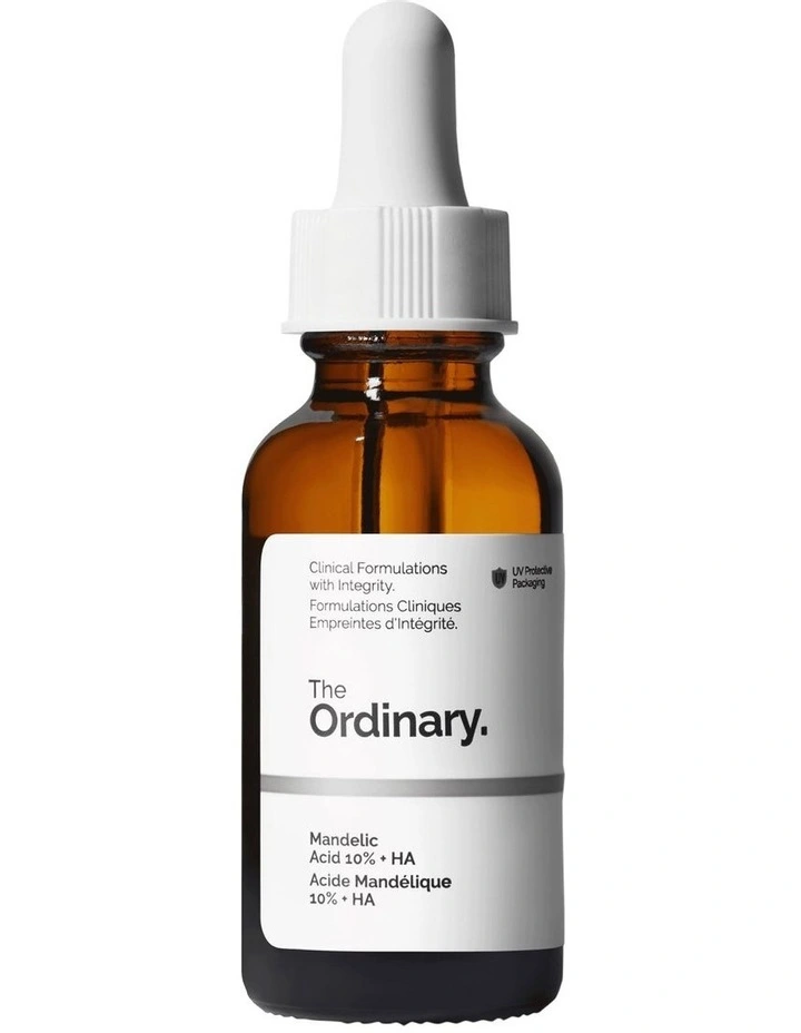 Mandelic Acid 10%   HA Gentle Facial Exfoliating Serum for Uneven Skin Tone and Dullness 30ml image 1