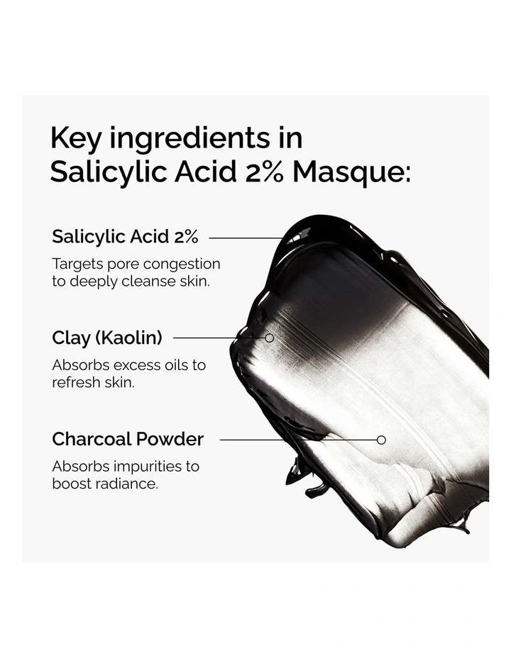 Salicylic Acid 2% Masque Clarifying Clay Mask for Oily or Blemish-Prone Skin 100ml image 3