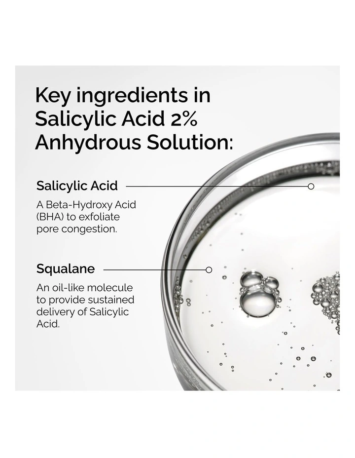 Salicylic Acid 2% Anhydrous Solution, Gentle Exfoliating Serum for Blemish-Prone Skin 30ml image 3