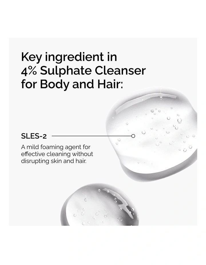 Sulphate 4% Gentle Daily Cleanser For Body   Hair 240ml image 3