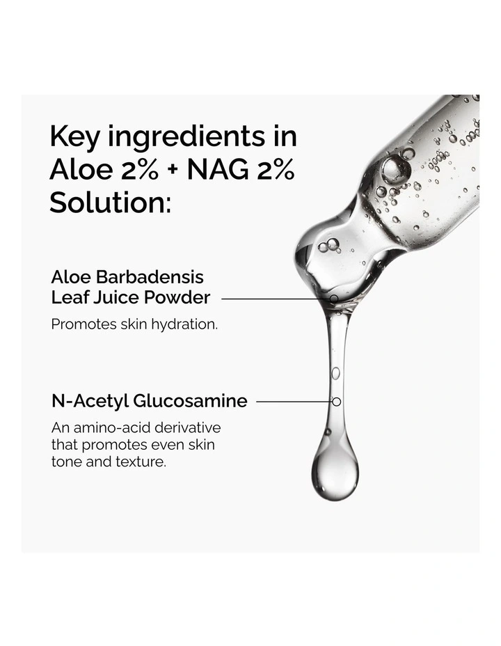 Aloe 2%   NAG 2% Solution - Soothing and Lightweight Hydration for Post-Acne Marks 30ml image 3