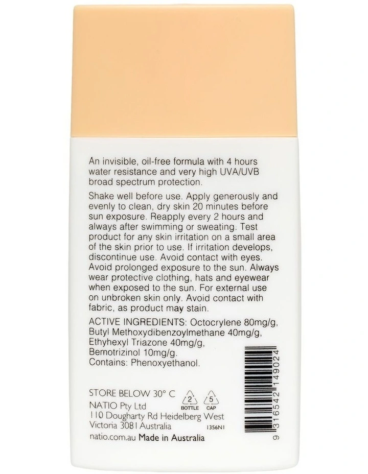Invisible Fluid SPF50+ Sunscreen 60ml image 2