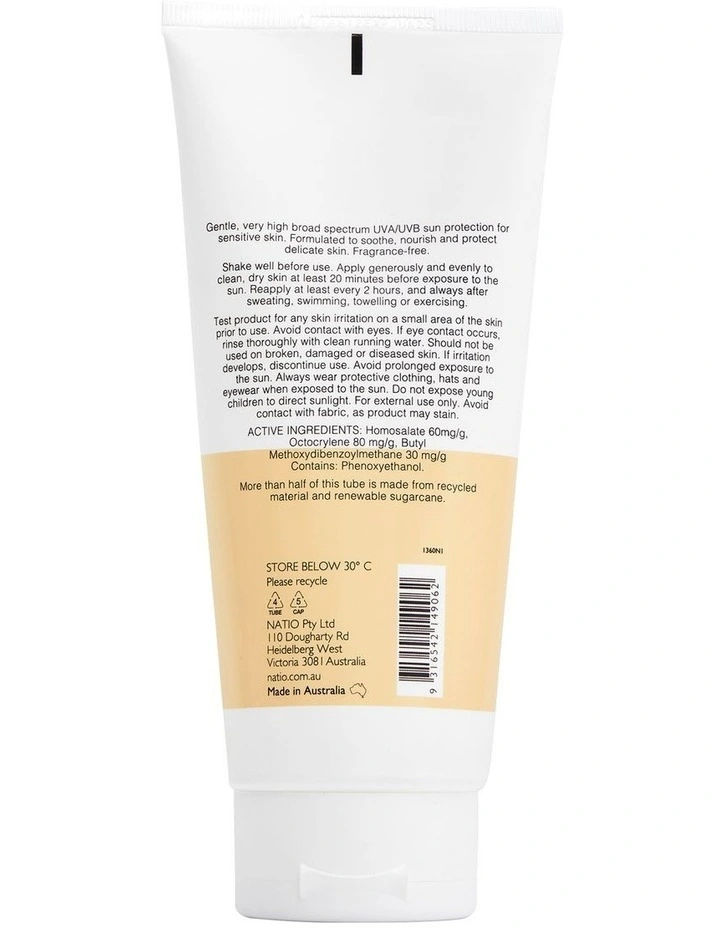 Sensitive Skin Sunscreen SPF 50 200ml image 3