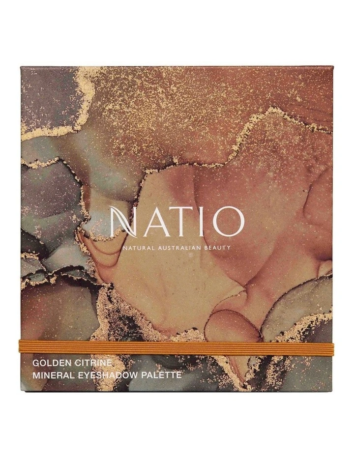 Natio Golden Citrine Mineral Eyeshadow Palette 9g MYER