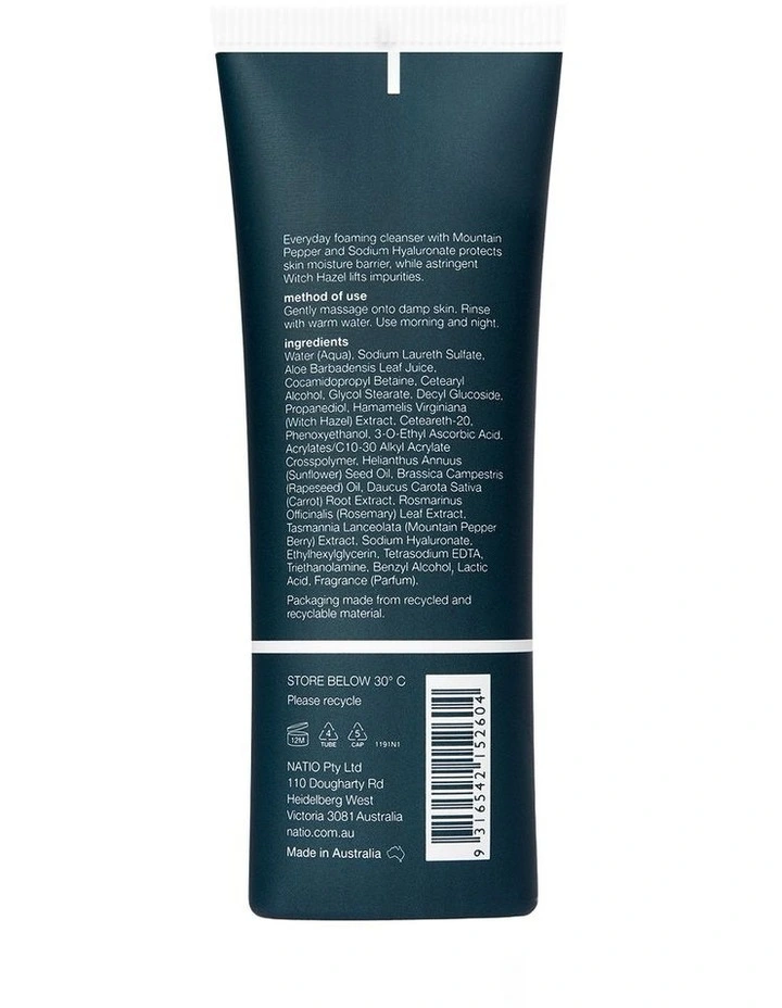 Mens Plus Fresh Face Foam Cleanser 100ml image 2