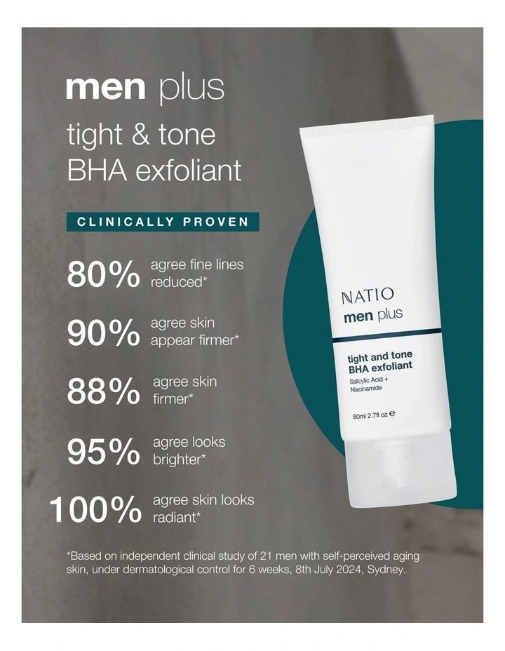 Mens Plus Tight and Tone BHA Exfoliator 80ml image 5