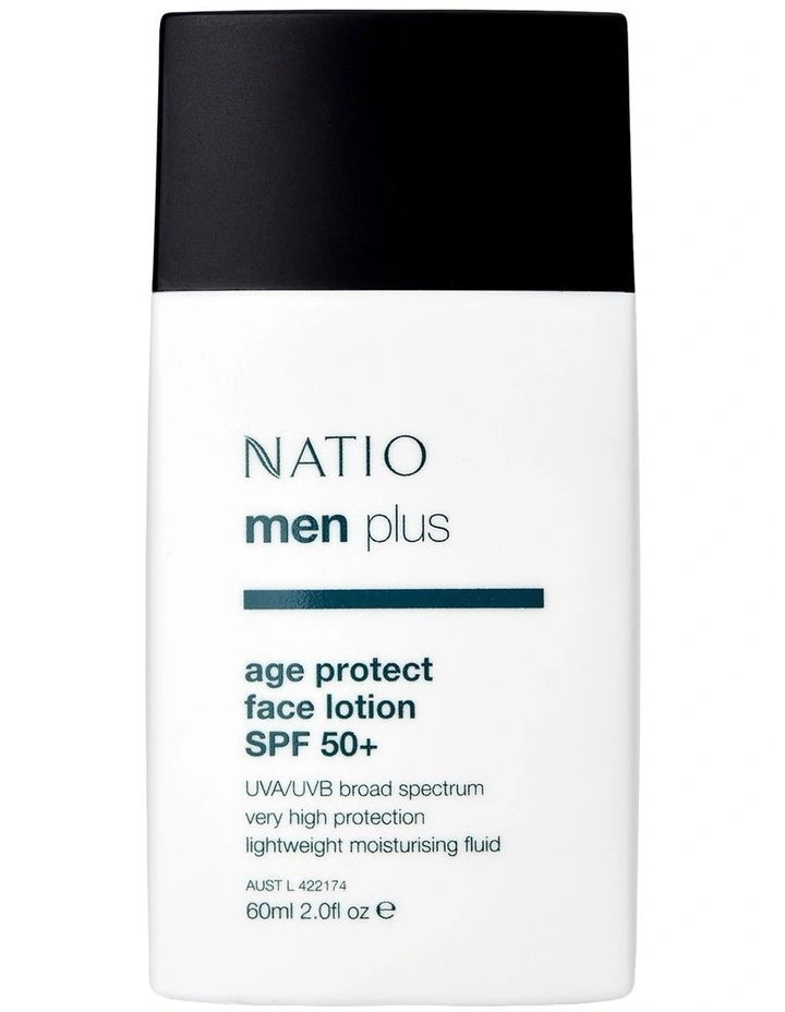 Mens Plus Age Protect Facial Fluid SPF 50+  60ml image 1