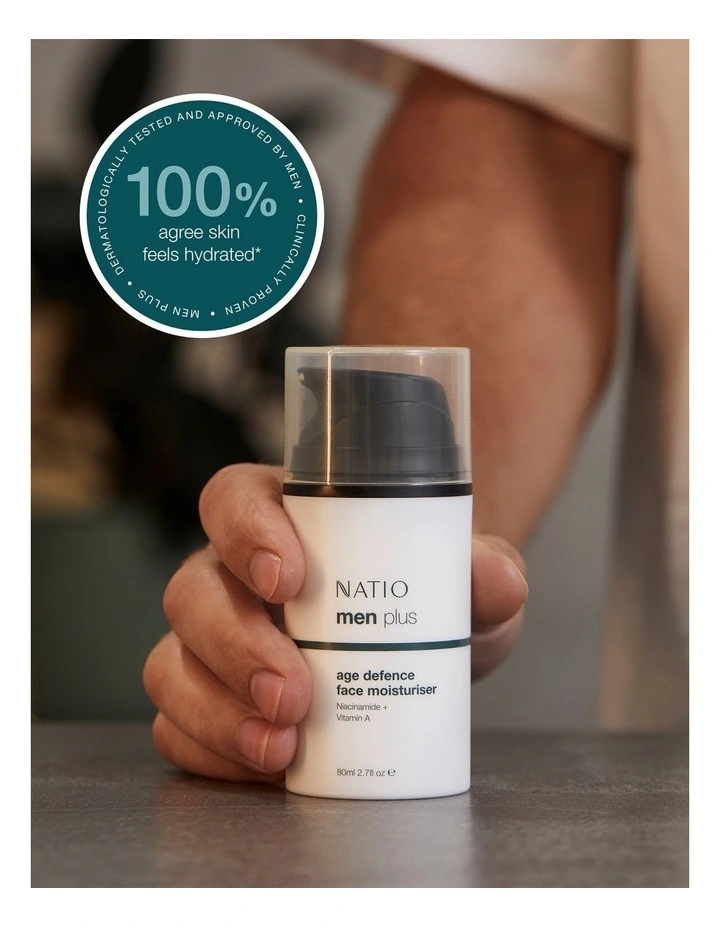 Mens Plus Age Defence Face Moisturiser 80ml image 3