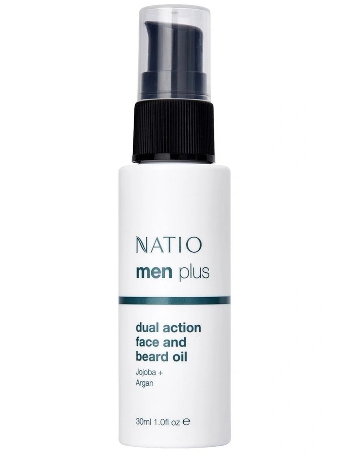 Mens Plus Dual Action Face and Beard Oil 30ml image 1