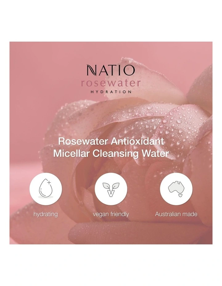 Rosewater Hydration Antioxidant Micellar Cleansing Water 250ml image 7
