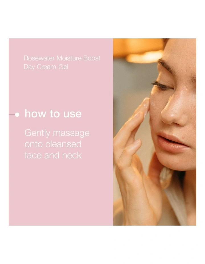 Rosewater Hydration Moisture Boost Day Cream-Gel 75ml image 5